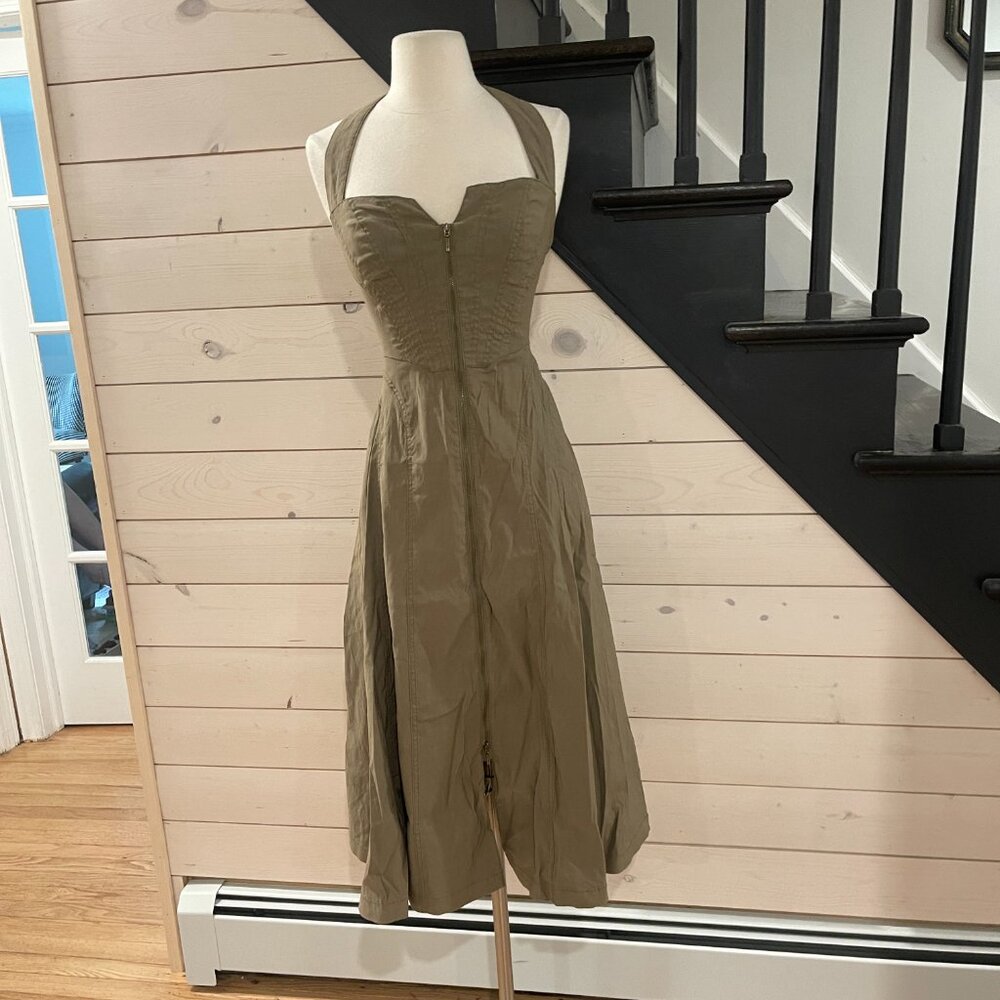 Anthropologie Zip-Front Corset Dress NWOT Size XXS - Picture 5 of 11